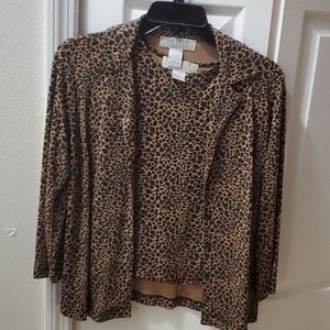 2 pc jacket and blouse set